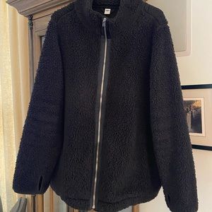 Old Navy Black Sherpa Jacket